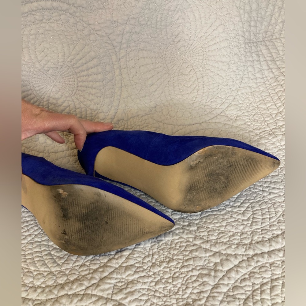 Steve Madden Women’s Blue Suede Pointed-toe Stilettos Pumps High Heels Size 8.5 - Picture 14 of 14